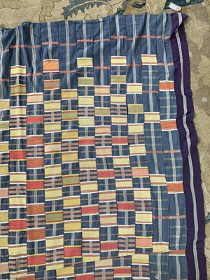 Lot 64 - A Ewe Mans cotton cloth, Ghana / Togo, mid 20th century.