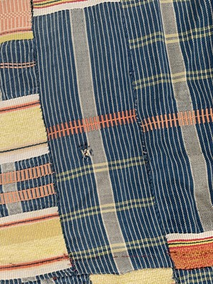 Lot 64 - A Ewe Mans cotton cloth, Ghana / Togo, mid 20th century.