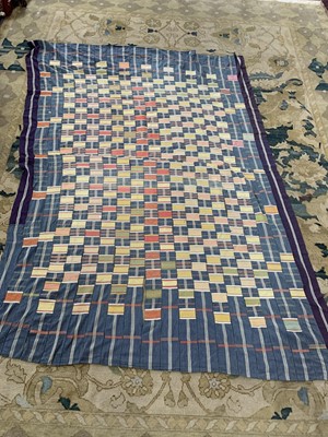 Lot 64 - A Ewe Mans cotton cloth, Ghana / Togo, mid 20th century.
