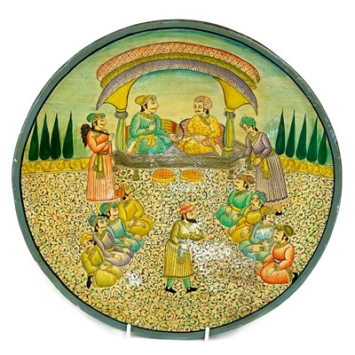 Lot 166 - An Indian papier mache dish, early-mid 20th century.