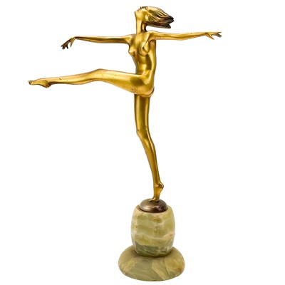 Lot 6 - An Art Deco gilt bronze figure of a dancer.