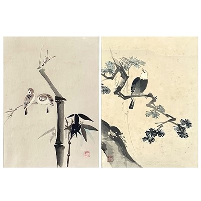 Lot 409 - Two Chinese watercolours, early 20th century