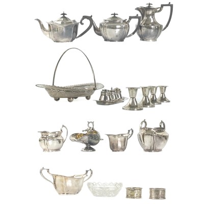 Lot 236 - A collection of silver plated wares.