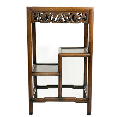 Lot 1201 - A Chinese hardwood plant stand, early 20th century.