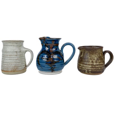 Lot 456 - A small box of Cornish and other studio pottery.