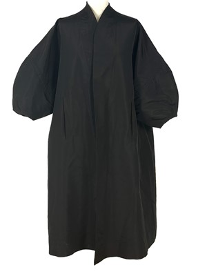 Lot 579 - A vintage black tent evening coat with a Christian Dior label.