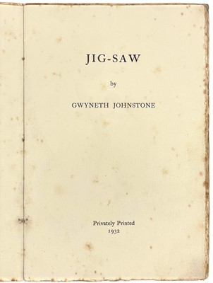 Lot 55 - JOHNSTONE, Gwyneth (1915-2010)