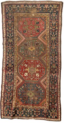 Lot 200 - A Kurdish long rug, late 19th century.