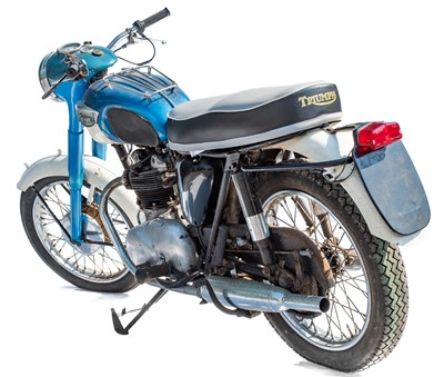 Lot 405 - A 1966 Triumph 3TA 350cc twin-cylinder motorcycle.