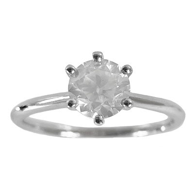 Lot 250 - An 18ct white gold certified 0.93ct diamond solitaire ring.