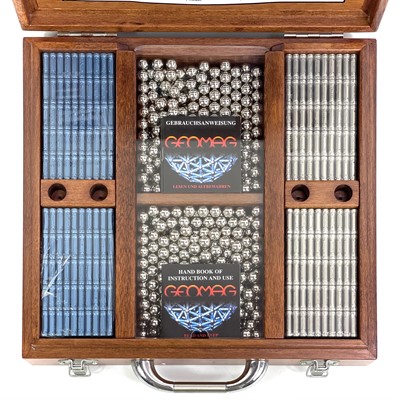 Lot 774 - Geomag "Plastwood 1450 Collection" Serial No. 0214 wooden boxed set