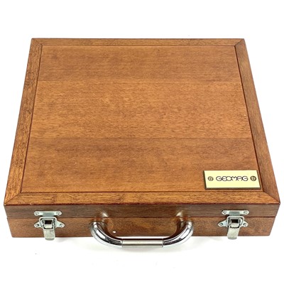 Lot 774 - Geomag "Plastwood 1450 Collection" Serial No. 0214 wooden boxed set