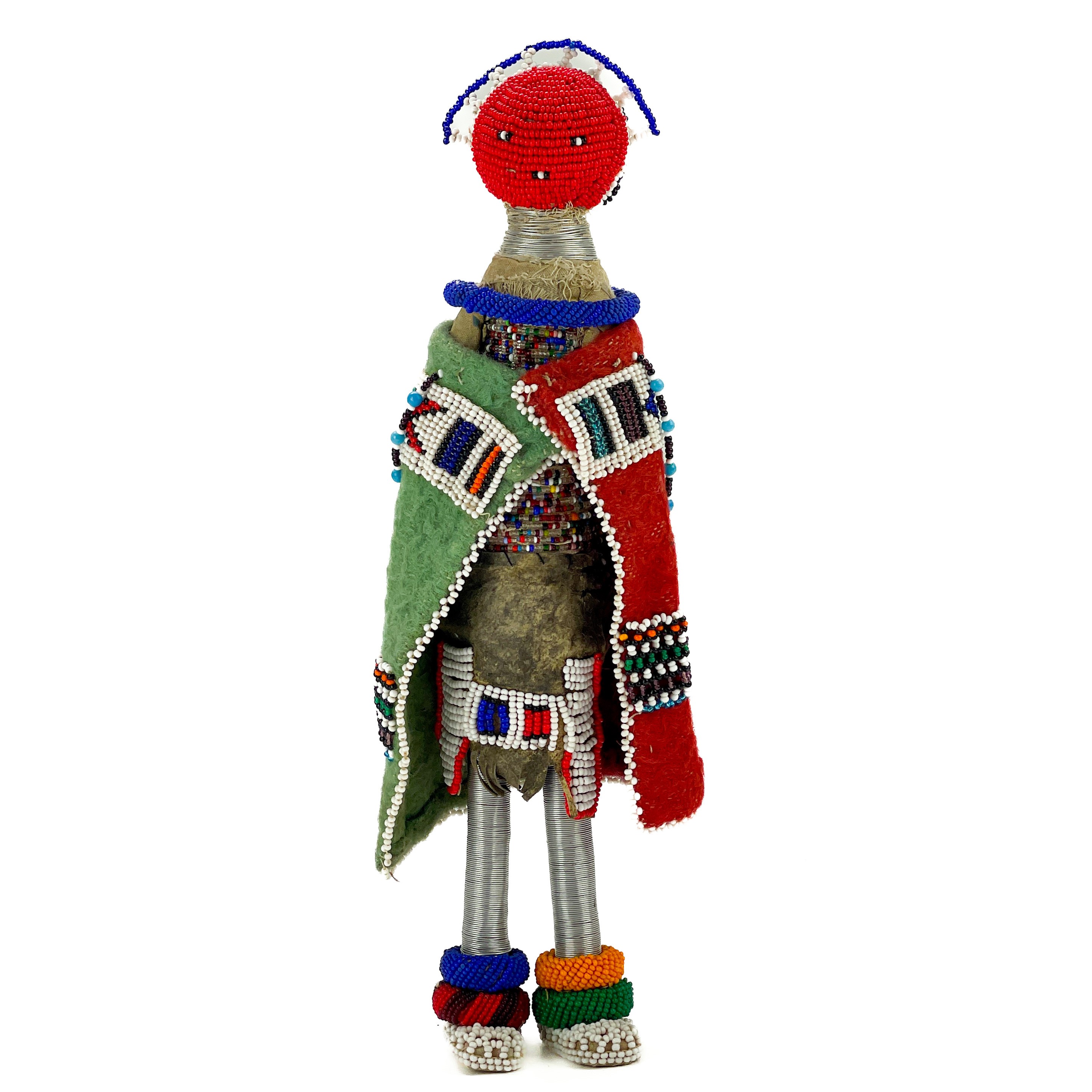 Lot 171 - A South African Ndebele beadwork figure.