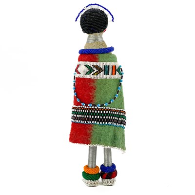 Lot 171 - A South African Ndebele beadwork figure.