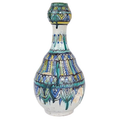 Lot 219 - A Moroccan pottery vase, 19th century.