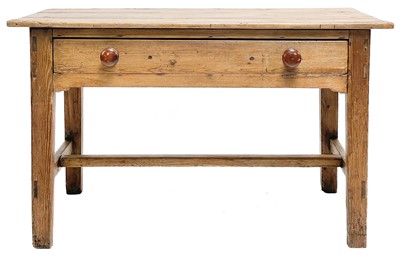 Lot 75 - A late Victorian pine side table.