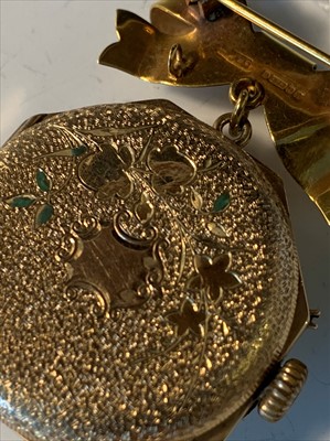 Lot 2644 - Gold fob watch