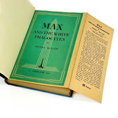 Lot 24 - MAX AND THE WHITE PHAGOCYTES By Henry Miller (1938)