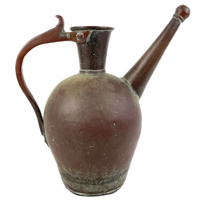 Lot 261 - Two Persian copper ewers, 18th/19th century.