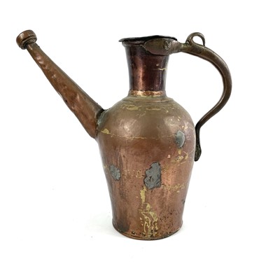 Lot 261 - Two Persian copper ewers, 18th/19th century.