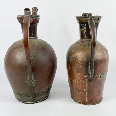 Lot 261 - Two Persian copper ewers, 18th/19th century.