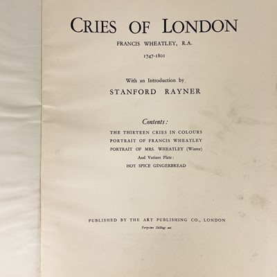 Lot 304 - CRIES OF LONDON By Francis Wheatley RA 1747-1801 (1929)