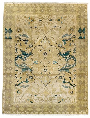 Lot 92 - An Eastern carpet based on a 17th century Polonaise design, mid 20th century.