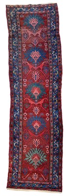 Lot 233 - A Hamadan runner, North West Persia, circa 1900-1920.