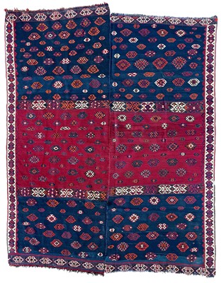 Lot 247 - A Ghashgai kelim, South West Persia, circa 1900-1920.