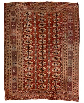 Lot 86 - A Fine Tekke Bokhara carpet, late 19th century.