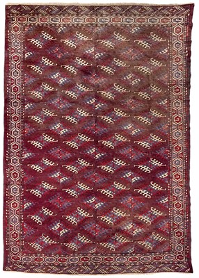 Lot 254 - A Yomut carpet, Turkmenistan, circa 1940.