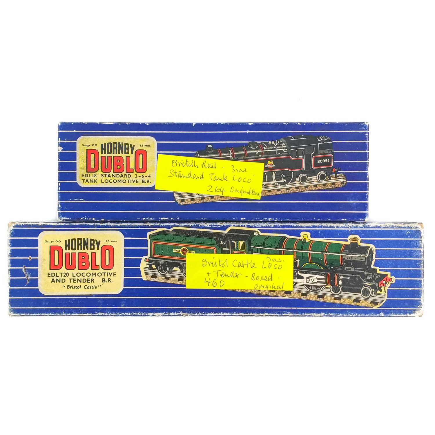 Lot 548 - Hornby Dublo 3rail boxed 1950's / 1960's era Castle Class and BR 2-6-4 tank
