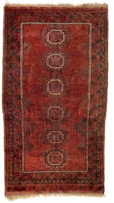 Lot 252 - An Afghan rug, circa 1900-1920.