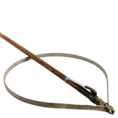 Lot 66 - A Hardy Brothers folding landing net.