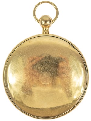 Lot 3 - A Swiss early 19th century 18ct gold cased verge quarter repeater pocket watch.