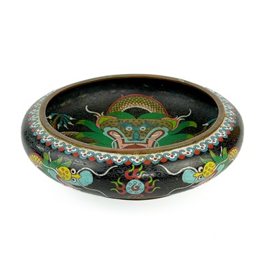 Lot 1276 - A Chinese cloisonne shallow bowl, 19th century.