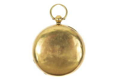 Lot 6 - A Victorian 18ct gold cased full hunter fusee lever pocket watch by French, Royal Exchange London.