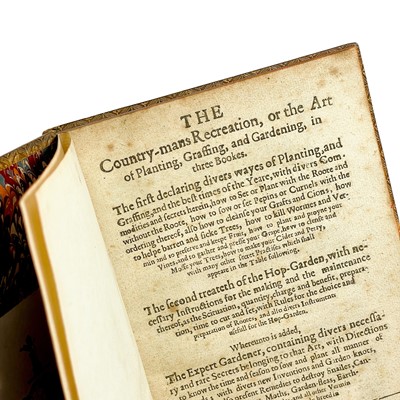 Lot 22 - 'The Country-mans Recreation, or the Art of Planting, Graffing, and Gardening,'