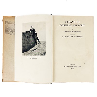 Lot 130 - Essays in Cornish History by Charles Henderson (edited by A. L. Rowse)