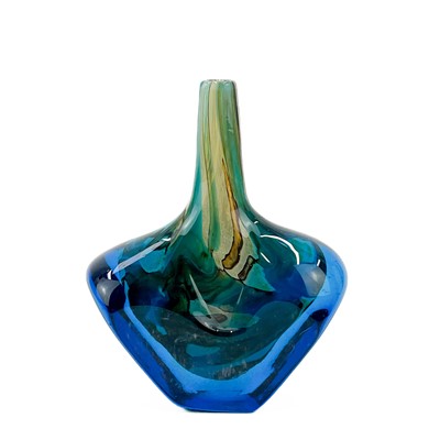 Lot 466 - A Mdina glass fish vase.