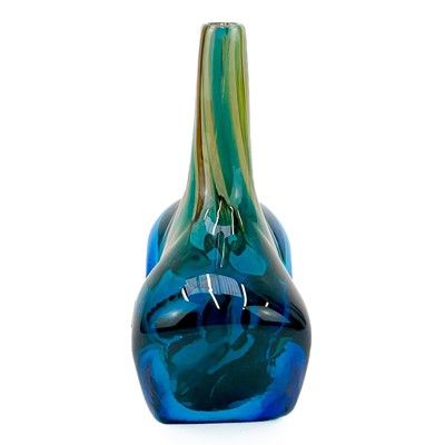 Lot 466 - A Mdina glass fish vase.