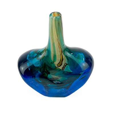 Lot 466 - A Mdina glass fish vase.