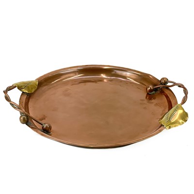 Lot 117 - A Newlyn copper tray.