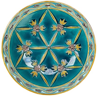 Lot 535 - A Minton secessionist plate.