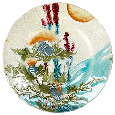 Lot 535 - A Minton secessionist plate.