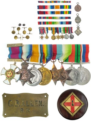 Lot 247 - DSO group of Eight Medals RN