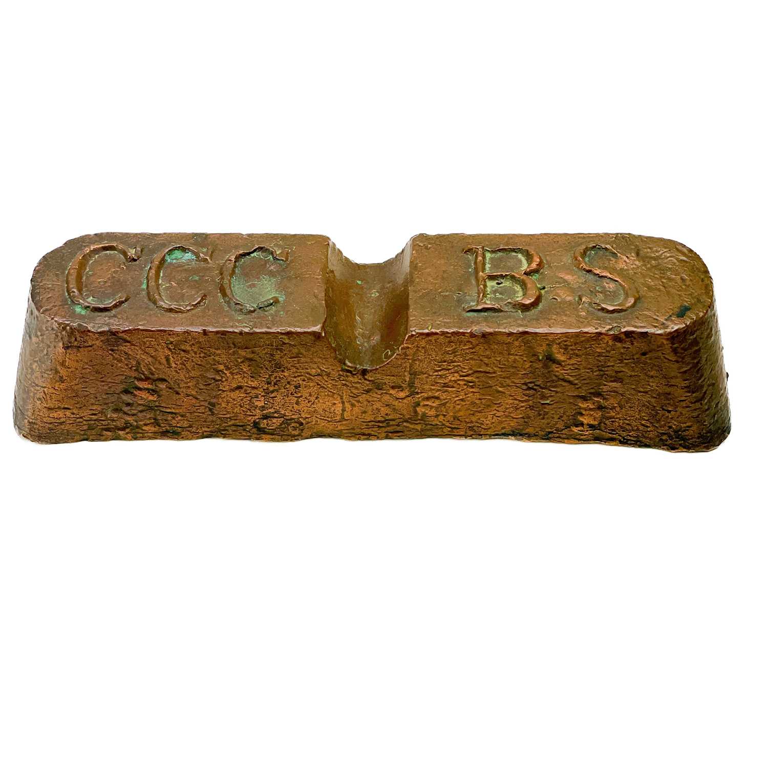 Lot 210 - An 18.5lbs copper ingot from the Cape Copper Company Swansea.