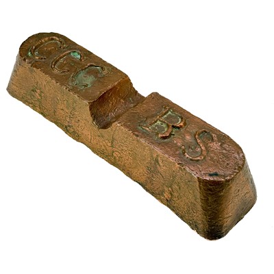 Lot 210 - An 18.5lbs copper ingot from the Cape Copper Company Swansea.