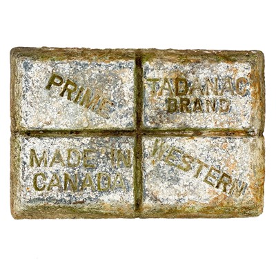 Lot 111 - A 52lbs zinc ingot by the Candian Tadanac Brand Prime.