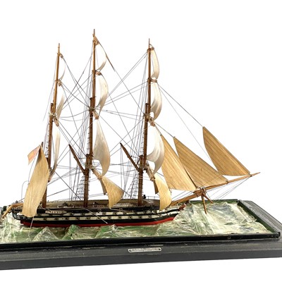 Lot 184 - A scratch built model of the H.M.S Rodney.